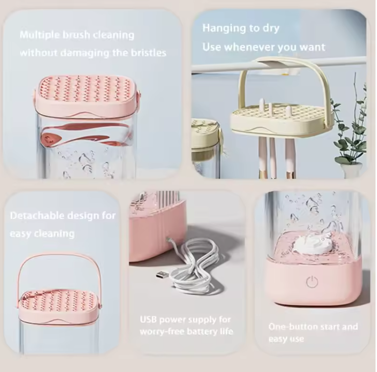 Soft Blush Makeup Brush Cleaner